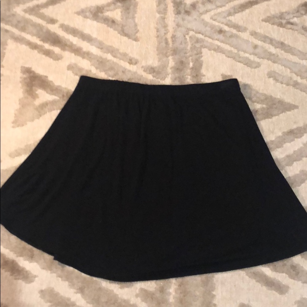 Black strapless top